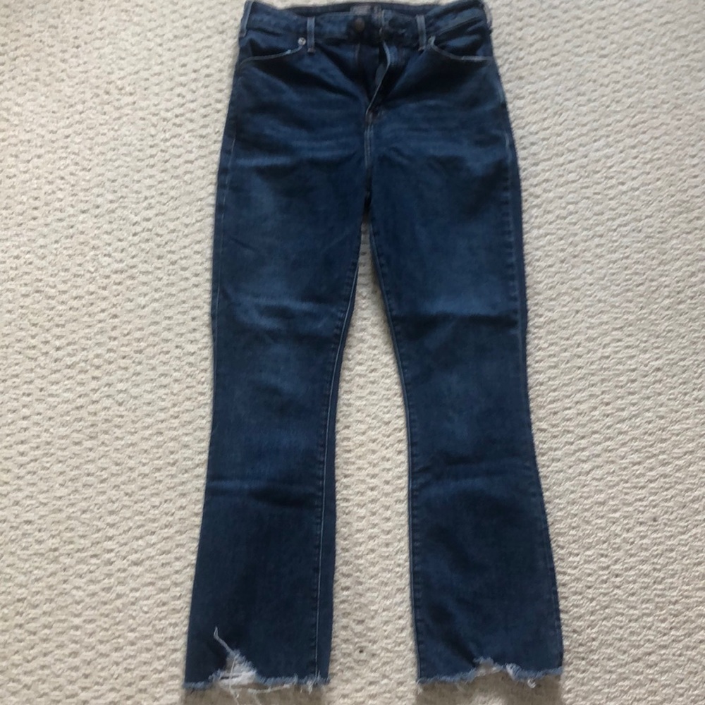 Abercrombie and Fitch High Rise Ankle Flare Jeans
